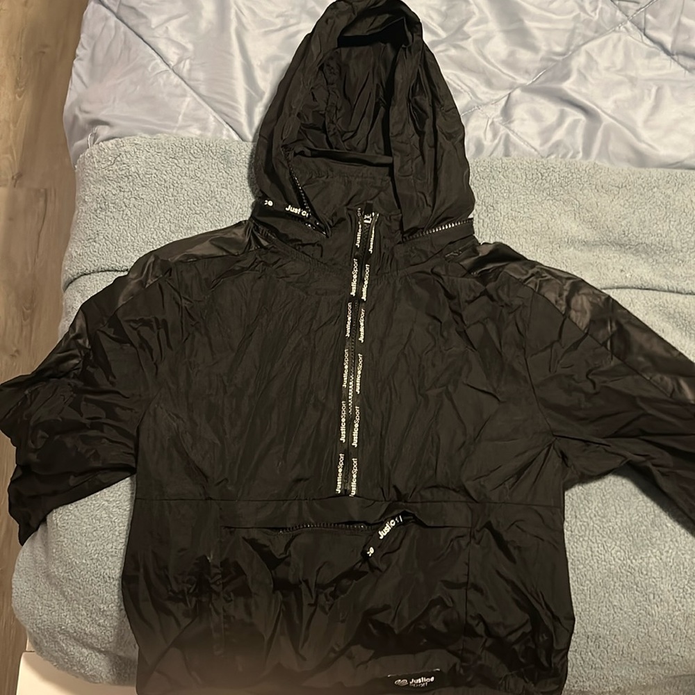 (Justice Sport) windbreaker w/ pockets. Worn once! Size 14
